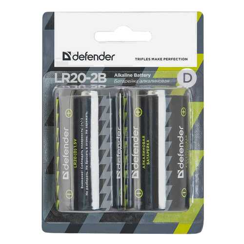 Батарейка Defender LR20-2B 2 шт в Ноу-Хау