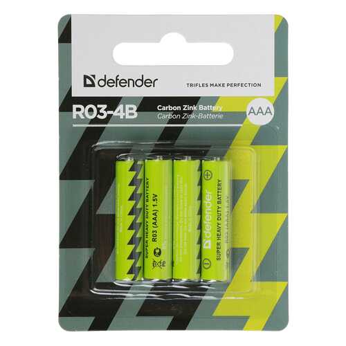 Батарейка Defender R03-4B 56102 4 шт в Ноу-Хау