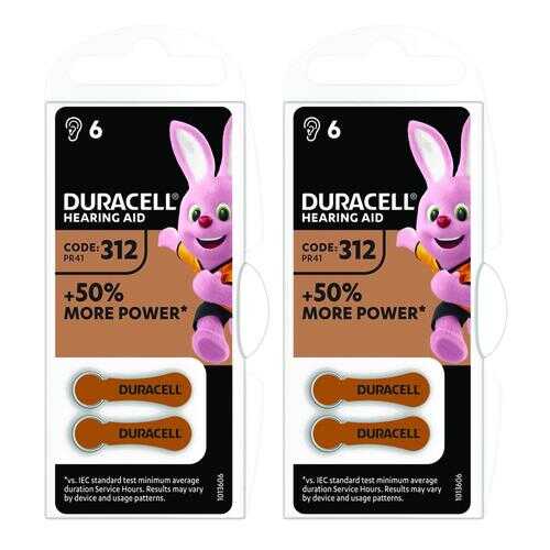 Батарейка Duracell 312 6шт в Ноу-Хау