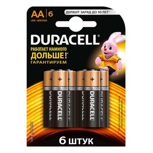 Батарейка Duracell Basic LR6 6 шт в Ноу-Хау