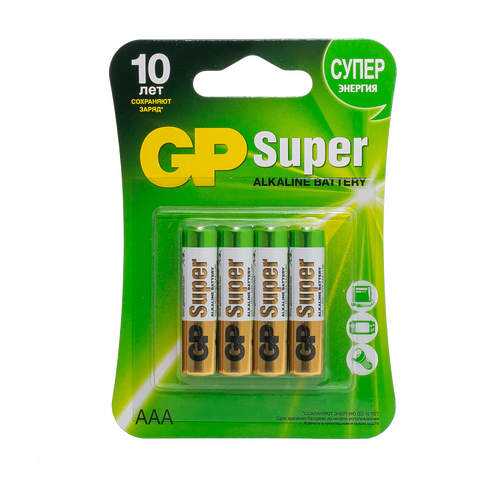 Батарейка GP Batteries Super Alkaline Battery AAA 4 шт в Ноу-Хау