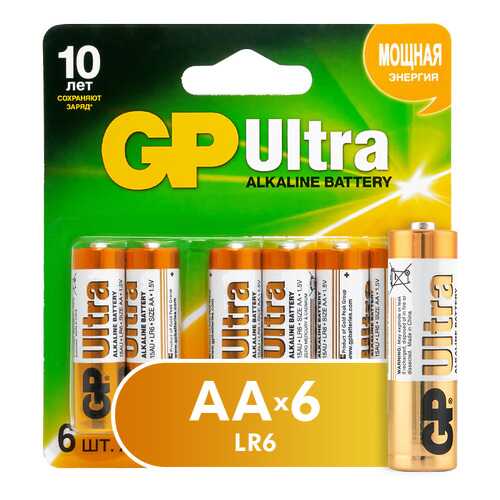 Батарейка GP Ultra AA (15AU4/2-CR6) 6 шт в Ноу-Хау