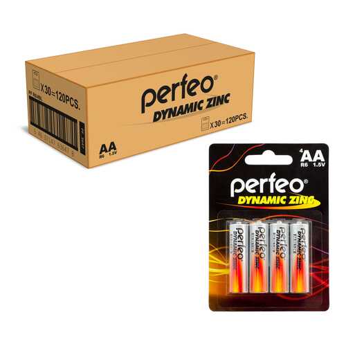 Батарейка Perfeo R6/4BL Dynamic Zinc 120 шт в Ноу-Хау