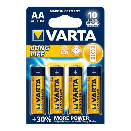 Батарейка Varta LONGLIFE 4 шт в Ноу-Хау
