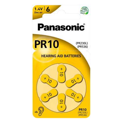 Батарейки для слуховых аппаратов Panasonic PR-230-6LB в Ноу-Хау