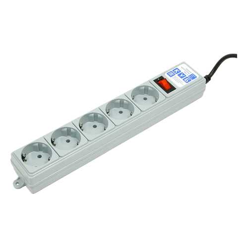 Сетевой фильтр Power Cube SPG-B-10, 5 розеток, 3 м, Grey в Ноу-Хау
