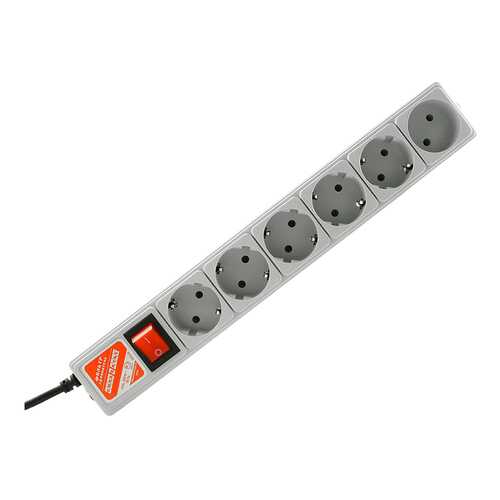 Сетевой фильтр Power Cube SPG-B-10, 6 розеток, 3 м, Grey в Ноу-Хау