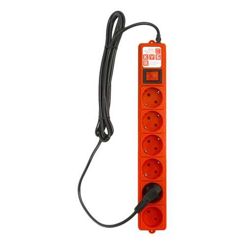 Сетевой фильтр Power Cube SPG-B, 6 розеток, 3 м, Red в Ноу-Хау