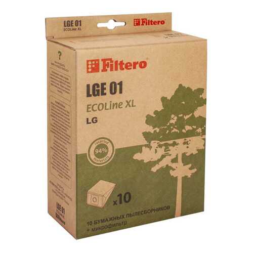 Пылесборник для пылесоса Filtero LGE 01 ECOLine XL 10 шт в Ноу-Хау
