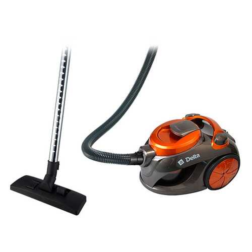 Пылесос Delta DL-0828 Grey/Orange в Ноу-Хау