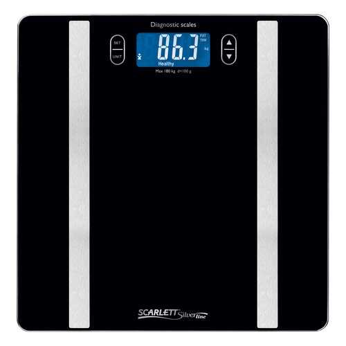 Весы напольные Scarlett Silver Line SL-BS34ED42 Silver/Black в Ноу-Хау