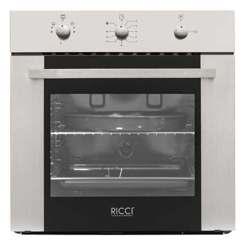 Встраиваемый газовый духовой шкаф RICCI RGO-640IX Silver/Black в Ноу-Хау
