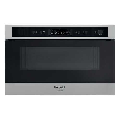 Встраиваемая микроволновая печь Hotpoint-Ariston MN 513 IX HA Серебристый/Черный в Ноу-Хау