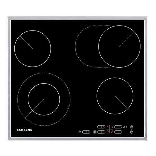 Встраиваемая варочная панель электрическая Samsung C61R2CAST Black в Ноу-Хау